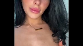 Horny American exchange student fucks herself