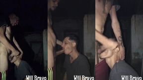 dotado e grosso me botou pra mamar na casa abandonada e ainda leitou minha boca