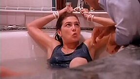 Paige Turco Takes A Bath