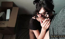 Homemade Blowjob from Sweet Nerdy Girl