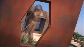 Ebony Bombshell Serria Tawans Stunning Sexy Poolside Solo Showdown