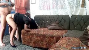 40 Year Old Big Ass MILF Unfaithful Lover Fucking Doggy Style at Home When She Is Alone