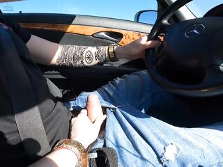 I made Him CUM Whilst That guy Driving EJACULATION And Precious Feeling !!