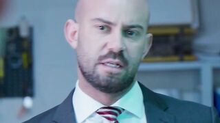Suited mafioso Bruno Max barebacks Jonathan Mirandas tight asshole