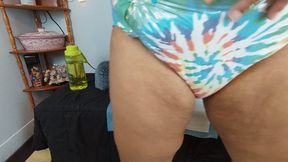 Vibrator Stuffed Deep in My Wet Diaper