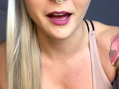 Curly Blonde Teen Records Solo Dildo Masturbation More at