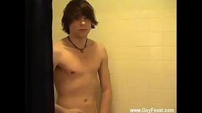 Gay clip of Trace is a muddy boy, he can'_t even shower without