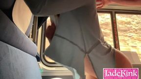 Picked Slut From Streets And Fucked Her In Public Train Compartment And Creampied Her