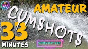 Wifebucket offers 33 minutes of intense homemade real cumshot action