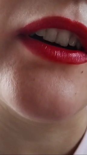 Giantess Red Lips Is Hungry for You POV