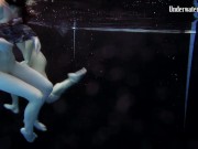 Two girls swim and get naked sexy