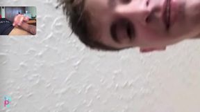 Expelling Milk with My Straight Friend by Video Call