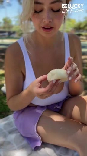 Taking Chloe Surreal And Her Melons To The Farmers Market