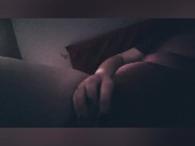 Chubby transgirl strokes to completion