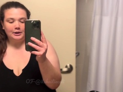 Amateur striptease and Solo masturbation