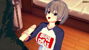 Uzaki-chan gets fucked doggystyle in her room - Uzaki-chan Hentai