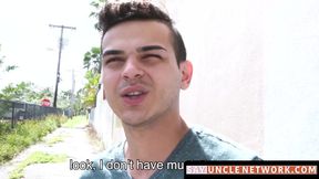 SayUncleNetwork.com - Straight Latino cums hard while barebacked deep and raw in POV