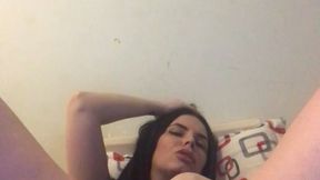 Black dress and cum
