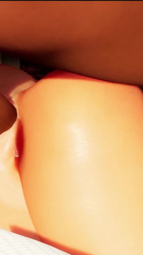 Thrilling moment from "My hot roomate is teasing me and I fucked her tight pussy and ass"