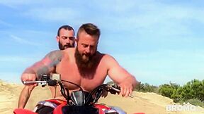 Baking Sun And Hardcore Anal Sex Of Two Bikers