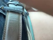 Caught While Driving Twink Cum