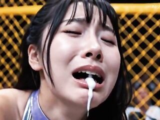 Asian Gal Screwing After Winning The Cage Fight-Aipornmix(Generated Ai)