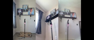 Pink Sissy Maid Candy Is Locked Onto Her Dildo Stand and Rides Her Pole