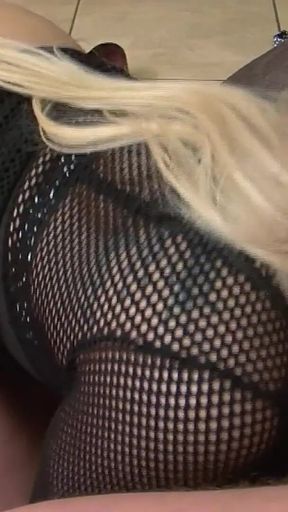 Blindfolded Wives Scene-4 busty Blonde MILF in Lingerie Brittany Bardot Fucks a Big Cock Blindfolded