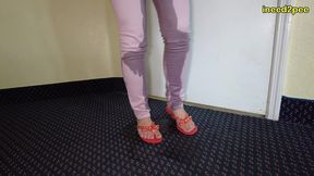 anastasia rose desperate to pee in line up omorashi