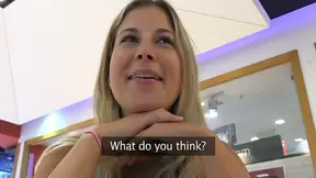 Sensual Blonde Outdoors Gives Blowjob Before Getting Her Pussy Fucked Hardly