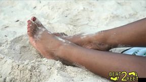 Giggles' Sandy Feet
