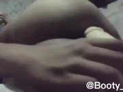 Depress and Lonely Big Booty Teen Can't take a 8 inches Fat Dildo Cock on his Tight Asshole!