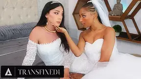 TRANSFIXED - Bride Olivia Jay Lets Virgin T-Chick Kasey Kei CREAMPIE HER ON THEIR WEDDING NIGHT