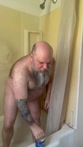 A wank and a shower