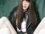 ドライでイク男の娘 Japanese Crossdresser Dry Orgasm