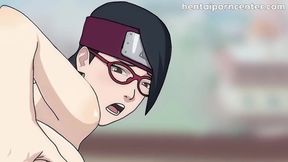 Sarada Rides Naruto's Dick in Steamy Anime Hentai Sex Scene