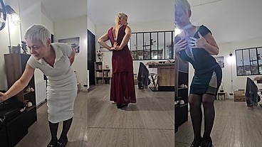 Essayages sexy avec une milf mature cochonne