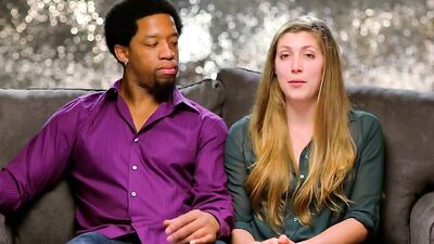 Two dirty blondes are butt-fucked by a black stud in this 3some