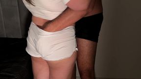 casal escolar travesso com bunda e buceta esfregando pau estilo cachorrinho dryhumping