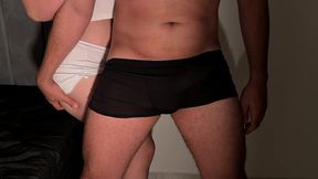 casal escolar travesso com bunda e buceta esfregando pau estilo cachorrinho dryhumping
