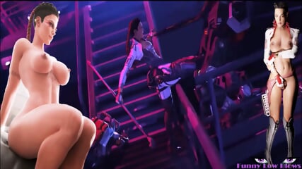 apex legends LOBA BALLBUSTING robots anime sexy busty milf