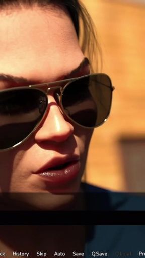 Shemale Police Office Grinding Her Cock Against Ashe Ass   Clip 1