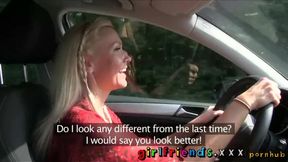 Steamy Backseat Adventure: Swimsuit Beauties Indulge in Passionate Play