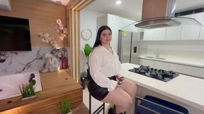 Secretary Knows How to Satisfy Her Boss's Wishes! I Fuck Her Tight Ass
