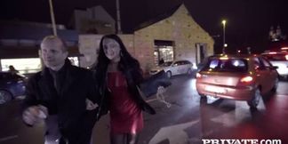Brunette Daphne Klyde gets DP'd by BBC and white dick