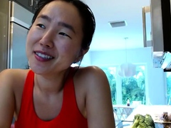 Webcam Asian chick anal masturbation tease