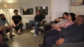 11 dudes pound Vanessa Cliff's backdoor, first time gangbang