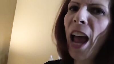 Mature Brunette Wifecrazy gets her pussy filled with a big dick and a creampie