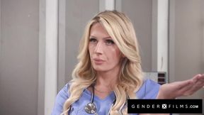 Big Dick Nurse Jade Venus destroys patient with wild flip fuck deepthroat
