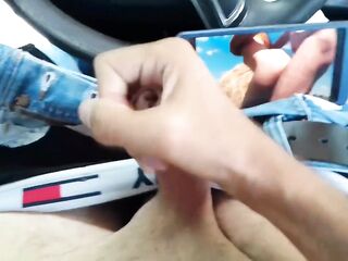 Almost get cought by my BOSS whilst I was wanking in a car!! POV